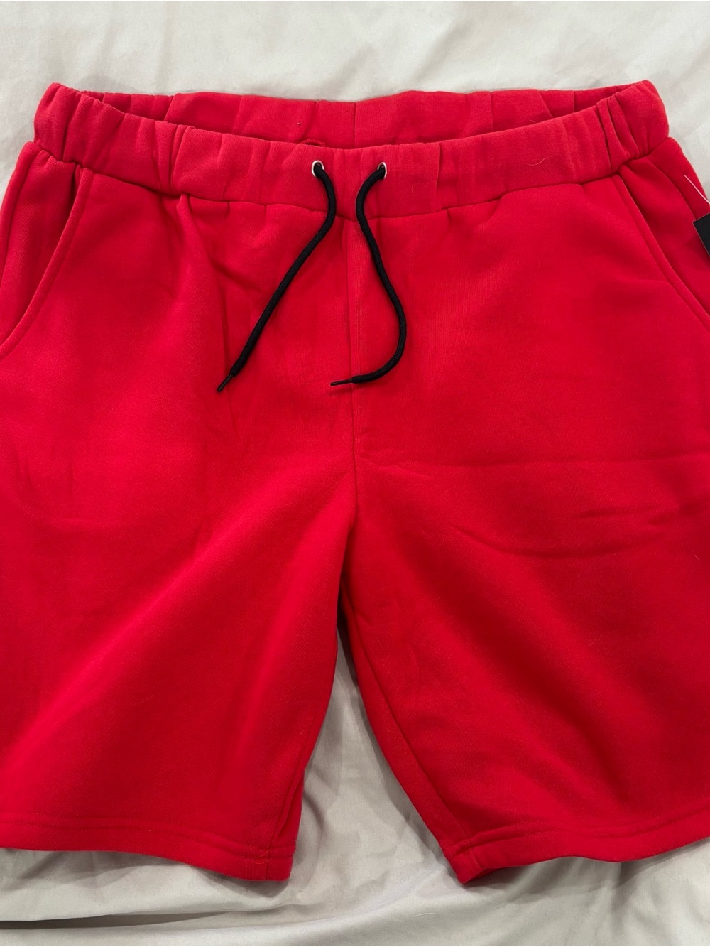 Arthur Beale Men's Red Drawstring Casual Shorts